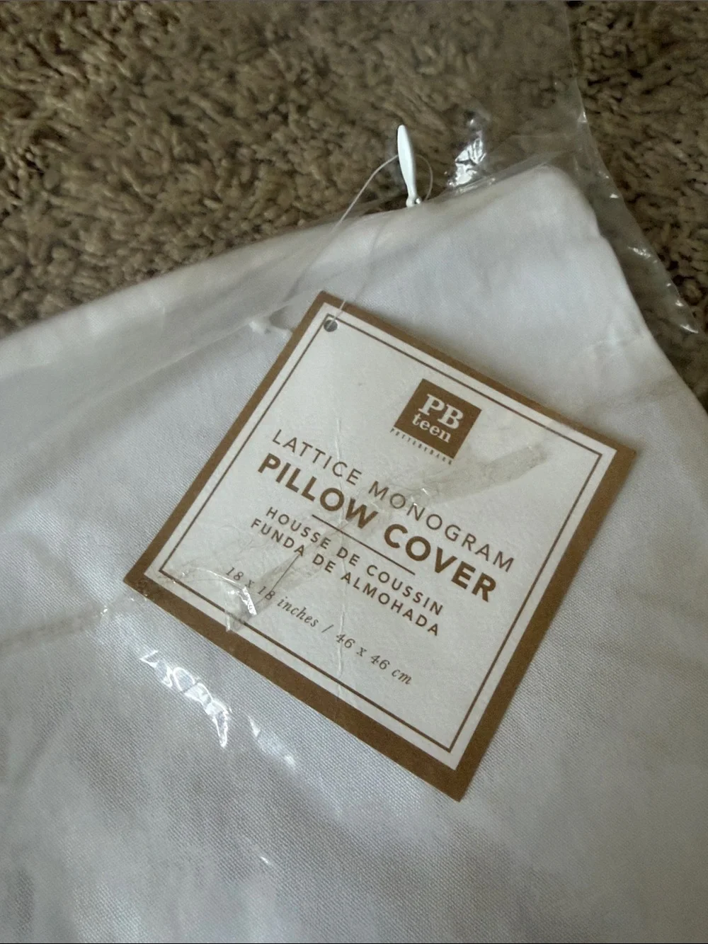 Pottery Barn Teen Black and White Geometric Pillow Cover